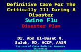 Definitive Care For The Critically Ill During A Disaster Swine Flu Disaster Plan