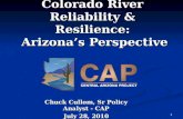 Colorado River Reliability & Resilience:  Arizona’s Perspective