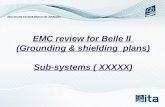 EMC review for Belle II  (Grounding & shielding  plans) Sub-systems ( XXXXX)