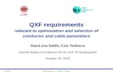 QXF requirements relevant to optimization and selection of conductor and cable parameters