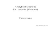Analytical Methods for Lawyers (Finance)