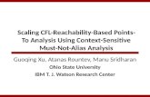 Scaling CFL-Reachability-Based Points-To Analysis Using Context-Sensitive Must-Not-Alias Analysis