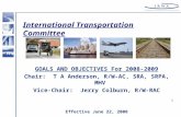 I nternational Transportation Committee