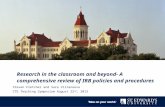 Research in the classroom and beyond- A comprehensive review of IRB policies and procedures