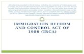 Immigration Reform and Control Act of 1986 (IRCA)