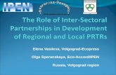 The Role of Inter- Sectoral  Partnerships in Development of Regional and Local PRTRs