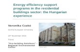 Energy efficiency support programs in the residential buildings sector: the Hungarian experience