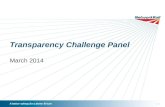 Transparency Challenge Panel