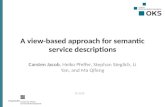 A view-based approach for semantic service descriptions