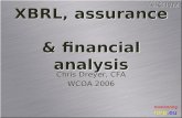 XBRL, assurance  & financial analysis
