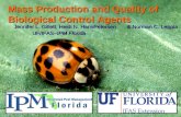 Mass Production and Quality of Biological Control Agents