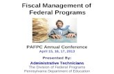 Fiscal Management of  Federal Programs
