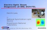 Electro-Optic Beam Diagnostic at BNL DUV-FEL