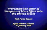 Preventing the Entry of Weapons of Mass Effect into the United States