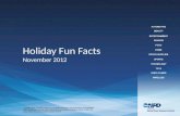 Holiday Fun Facts November 2012