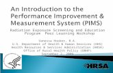 An Introduction to the Performance Improvement & Measurement System (PIMS)