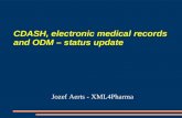CDASH, electronic medical records and ODM – status update