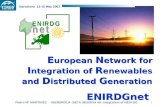 E uropean  N etwork for  I ntegration of  R enewables and  D istributed  G eneration ENIRDGnet