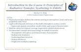Introduction to the Course & Principles of Radiative Transfer, Scattering & Orbits