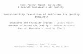 Class Project Report,  Spring 2014 E 449/549  Sustainable Air Quality
