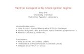 Electron transport in the shock ignition regime Tony Bell University of Oxford