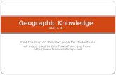 Geographic Knowledge GLE (3, 5)