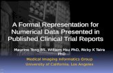 A Formal Representation for Numerical Data Presented in Published Clinical Trial Reports
