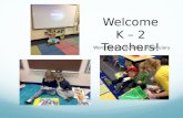 Welcome K – 2 Teachers!