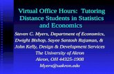 Virtual Office Hours:  Tutoring Distance Students in Statistics and Economics