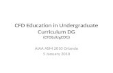 CFD Education in Undergraduate Curriculum DG (CFDEdUgCDG)