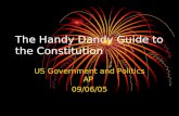 The Handy Dandy Guide to the Constitution