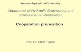 Warsaw Agricultural University Department of Hydraulic Engineering and Environmental  Restoration