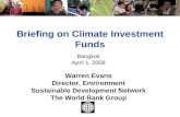 Briefing on Climate Investment Funds