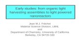 Early studies: from organic light harvesting assemblies to light powered nanoreactors