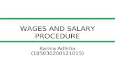 WAGES AND SALARY PROCEDURE