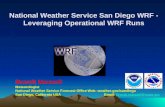 National Weather Service San Diego WRF - Leveraging Operational WRF Runs