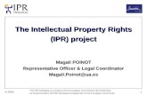 The Intellectual Property Rights (IPR) project Magali POINOT