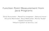 Function Point Measurement from  Java Programs