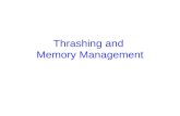 Thrashing and  Memory Management