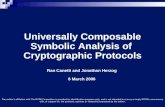 Universally Composable Symbolic Analysis of  Cryptographic Protocols