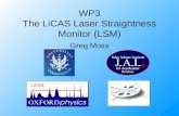 WP3 The LiCAS Laser Straightness Monitor (LSM)