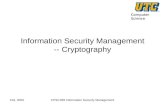 Information Security Management -- Cryptography