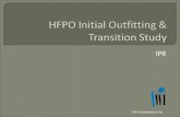 HFPO Initial Outfitting & Transition Study