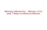 Memory Hierarchy— Misses, 3 Cs and 7 Ways to Reduce Misses