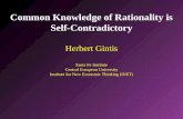 Common Knowledge of Rationality is Self-Contradictory