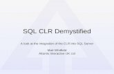 SQL CLR Demystified