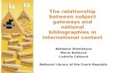 The relationship between subject gateways and national bibliographies in international context