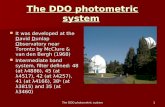 The DDO photometric system