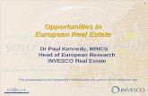 Opportunities in  European Real Estate