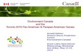 Environment Canada and the Toronto 2015 Pan American &  Parapan  American Games